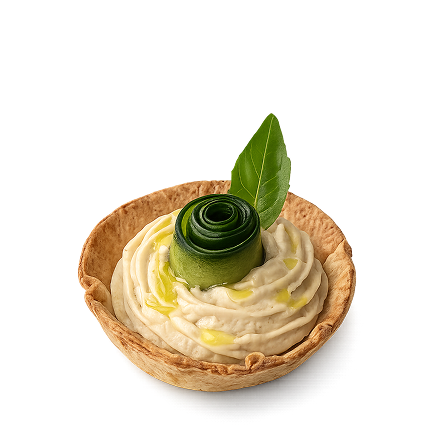 Gurken Hummus Törtchen